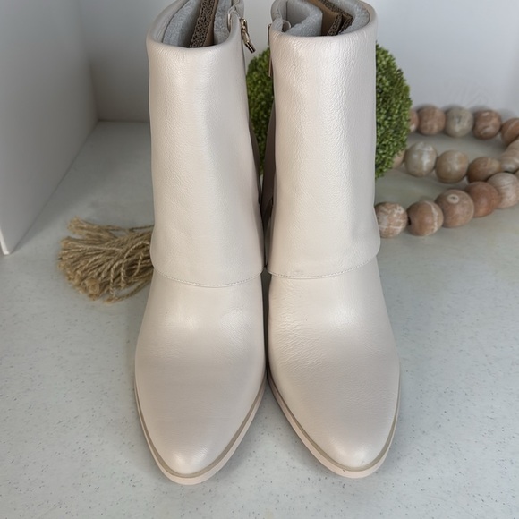 Jessica Simpson Womens Coulton Fold-Over Ankle Boots Sz 11 Color Chalk - Picture 3 of 11